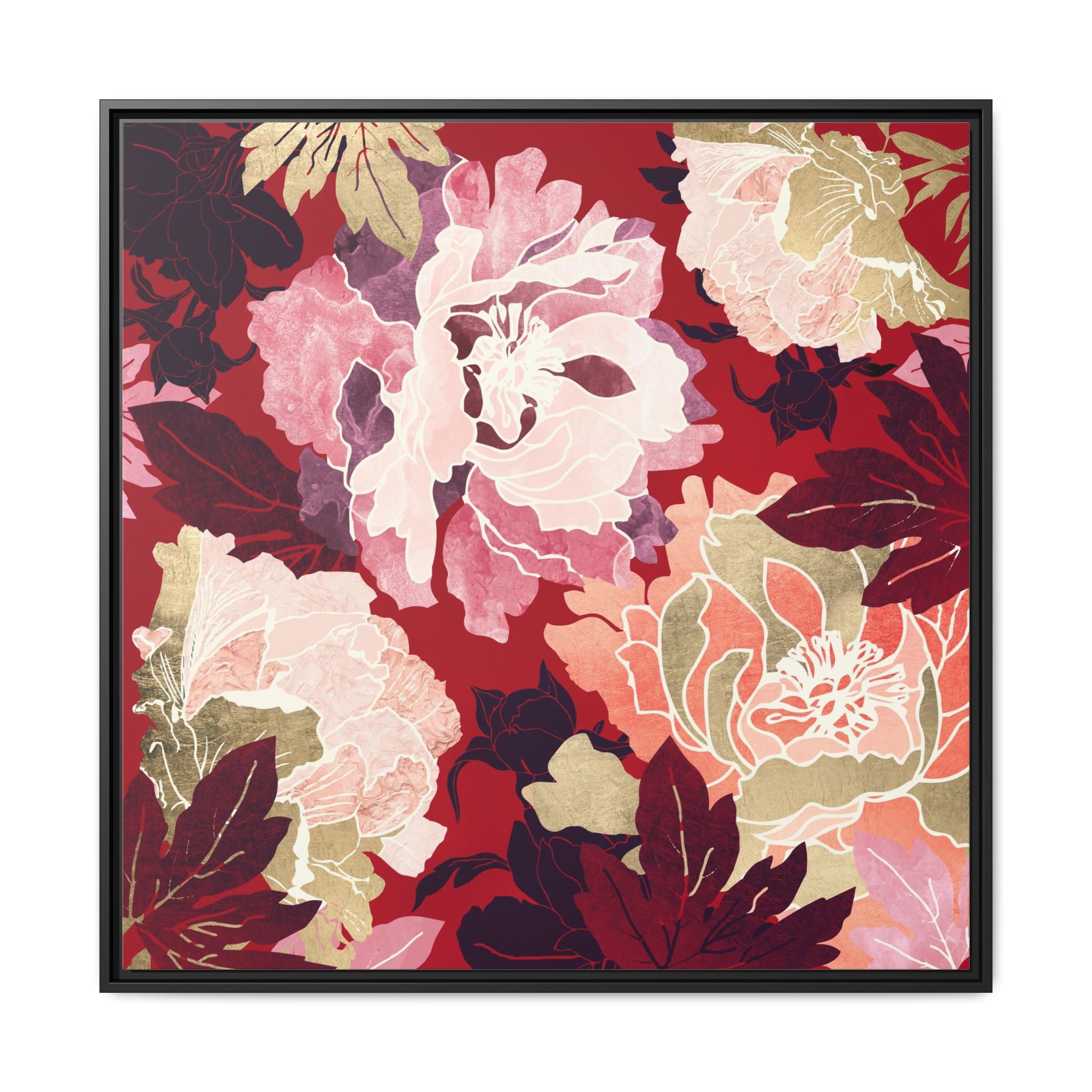 Bold Botanical II - Matte Canvas, Framed (Multi-color)