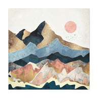 Golden Peaks Matte Canvas, Stretched, No Frame