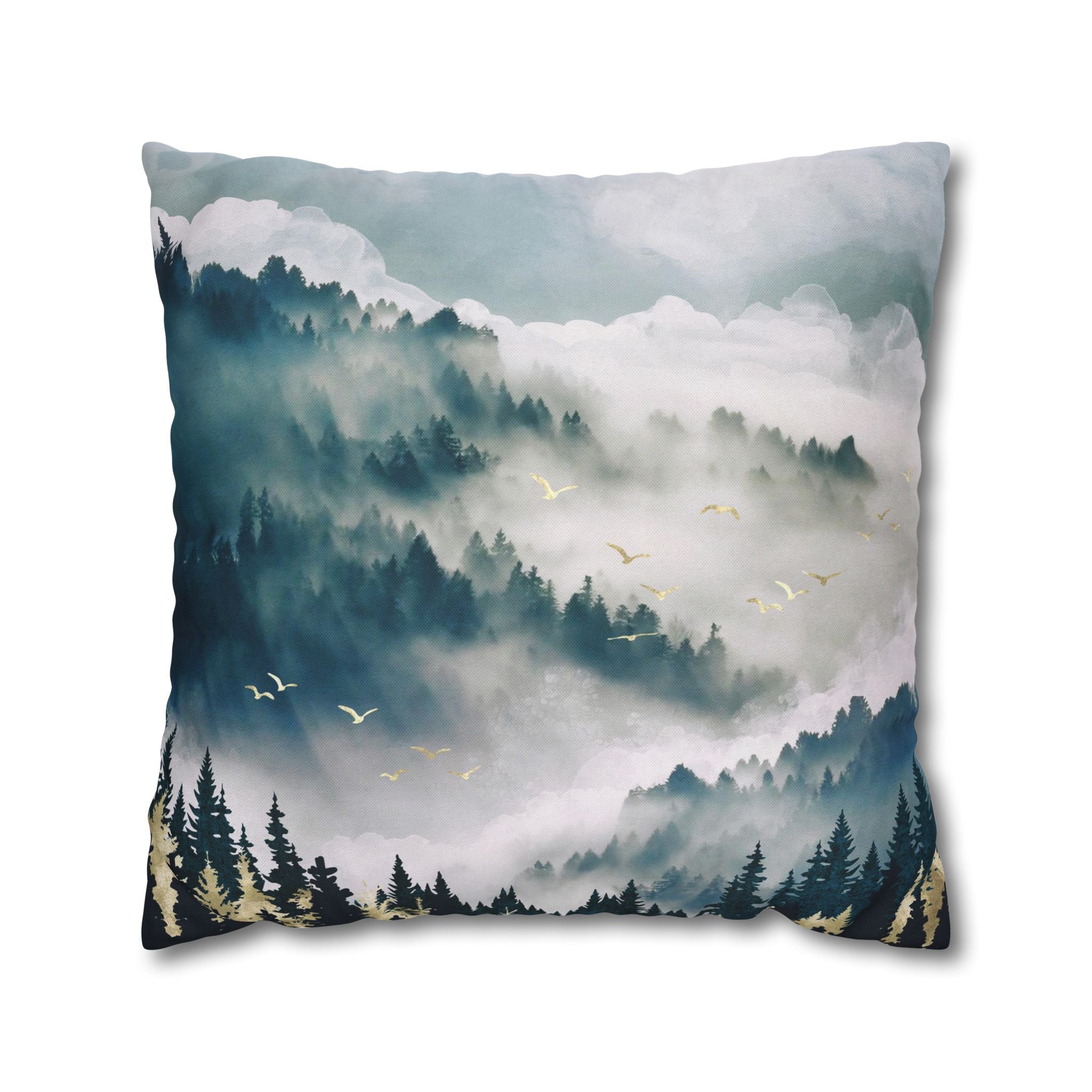 Misty Mountains - Decorative Pillow Cover