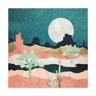 Desert Moon Vista Matte Canvas, Stretched, No Frame