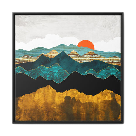Turquoise Vista - Matte Canvas, Framed (Multi-color)