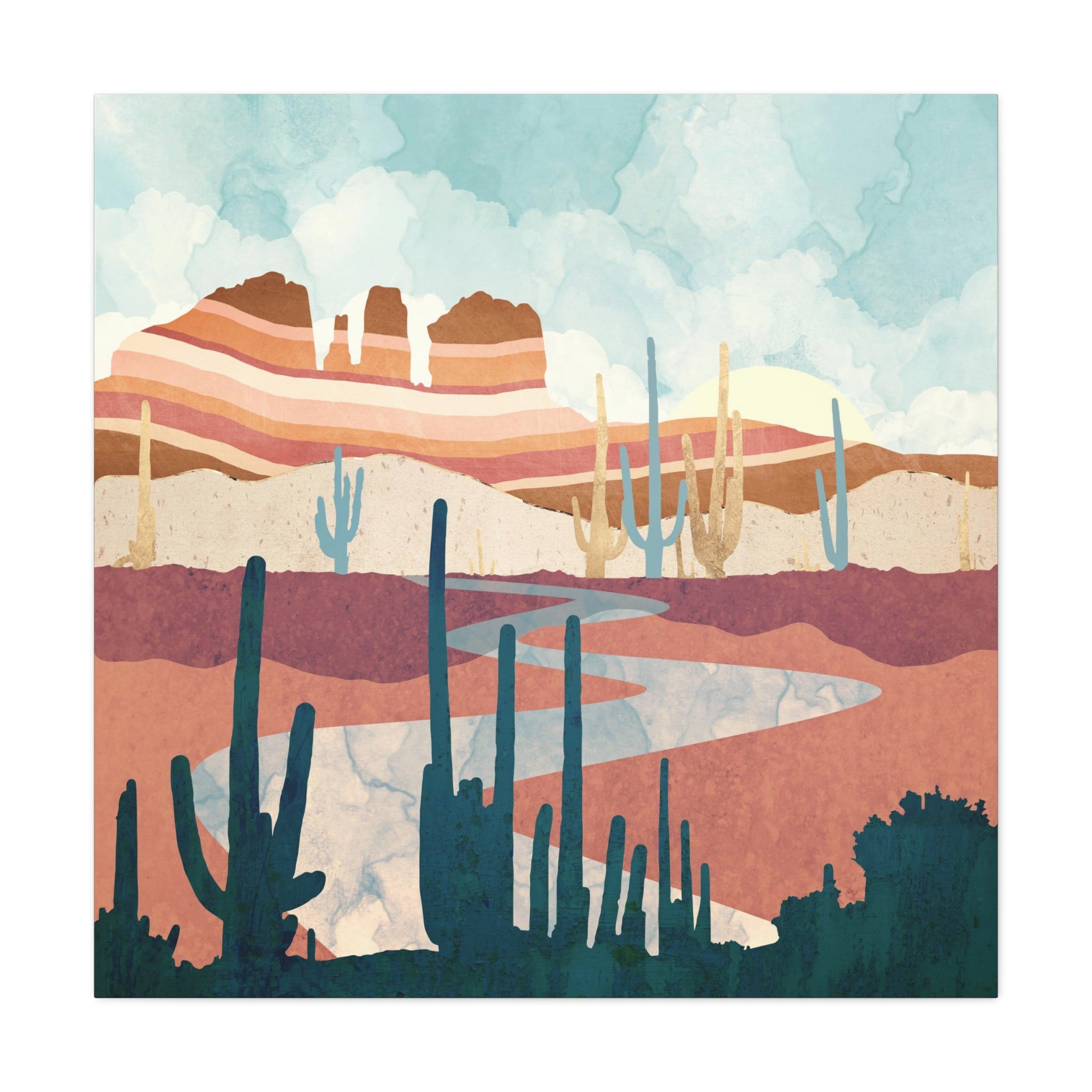 Desert Vista Matte Canvas, Stretched, No Frame