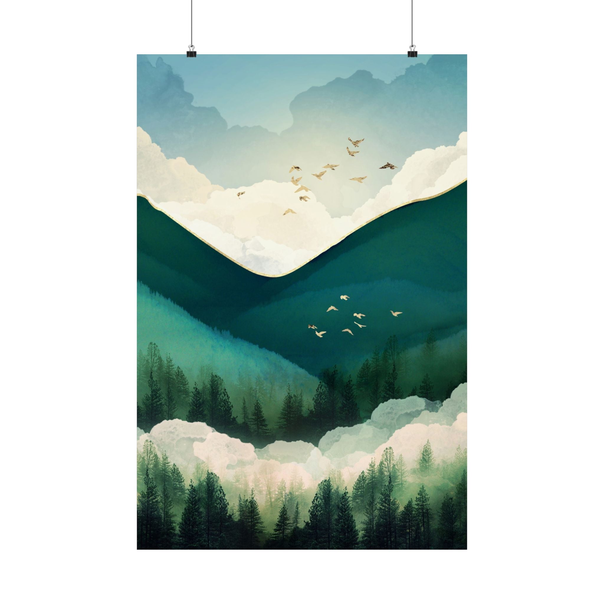 Emerald Hills - Poster Print - No Frame