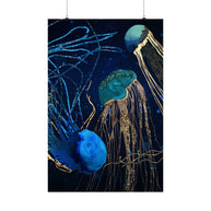 Metallic Jellyfish IV - Poster Print - No Frame