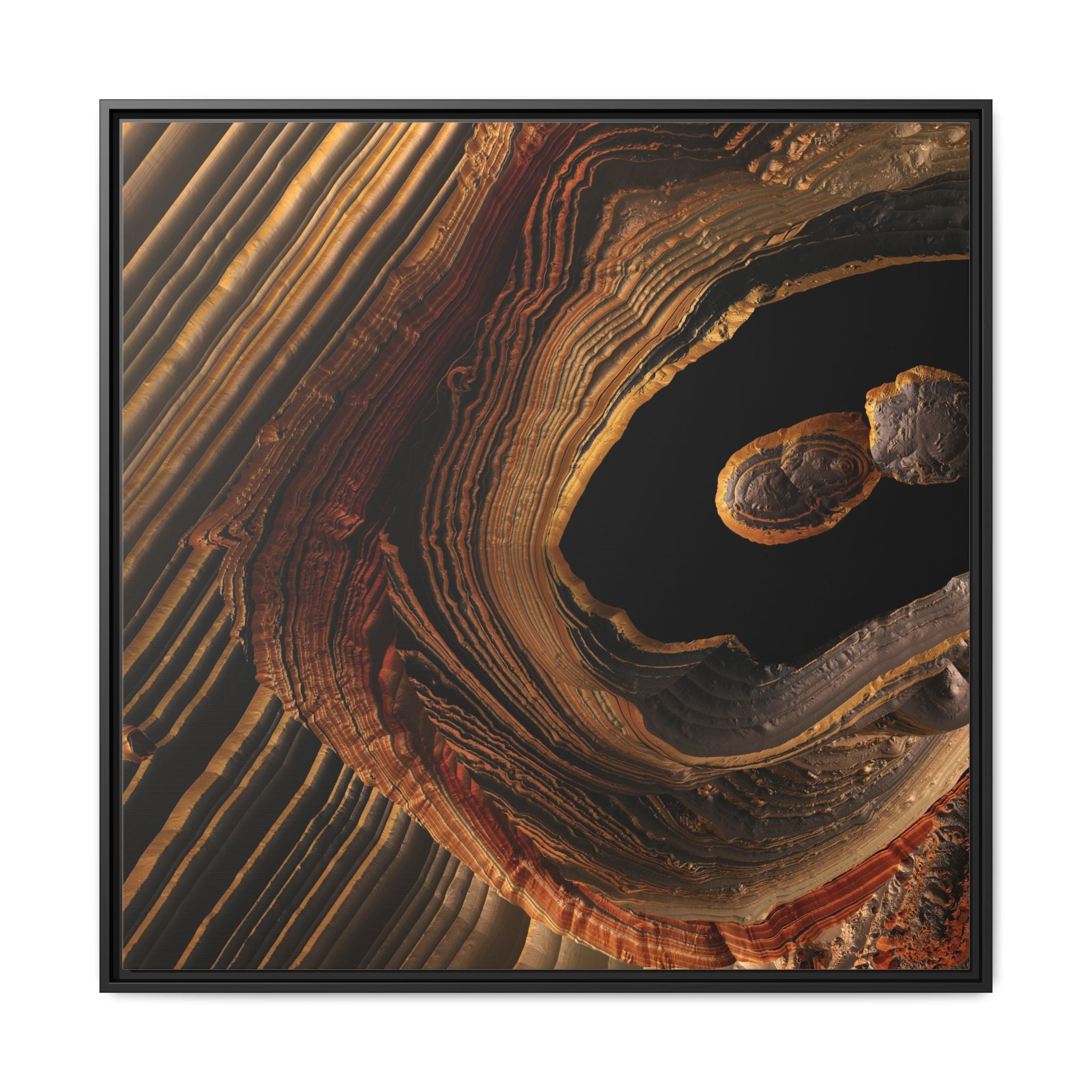Tigers Eye Canyon - Matte Canvas, Framed (Multi-color)