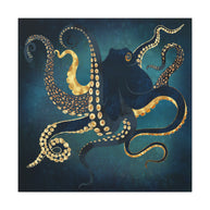Metallic Octopus IV Matte Canvas, Stretched, No Frame