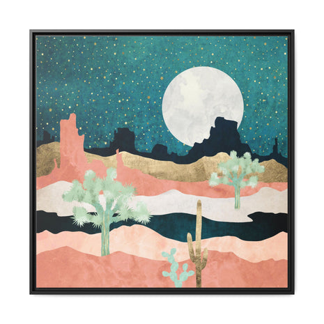 Desert Moon Vista - Matte Canvas, Framed (Multi-color)