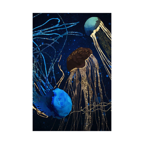 Metallic Jellyfish IV - Poster Print - No Frame