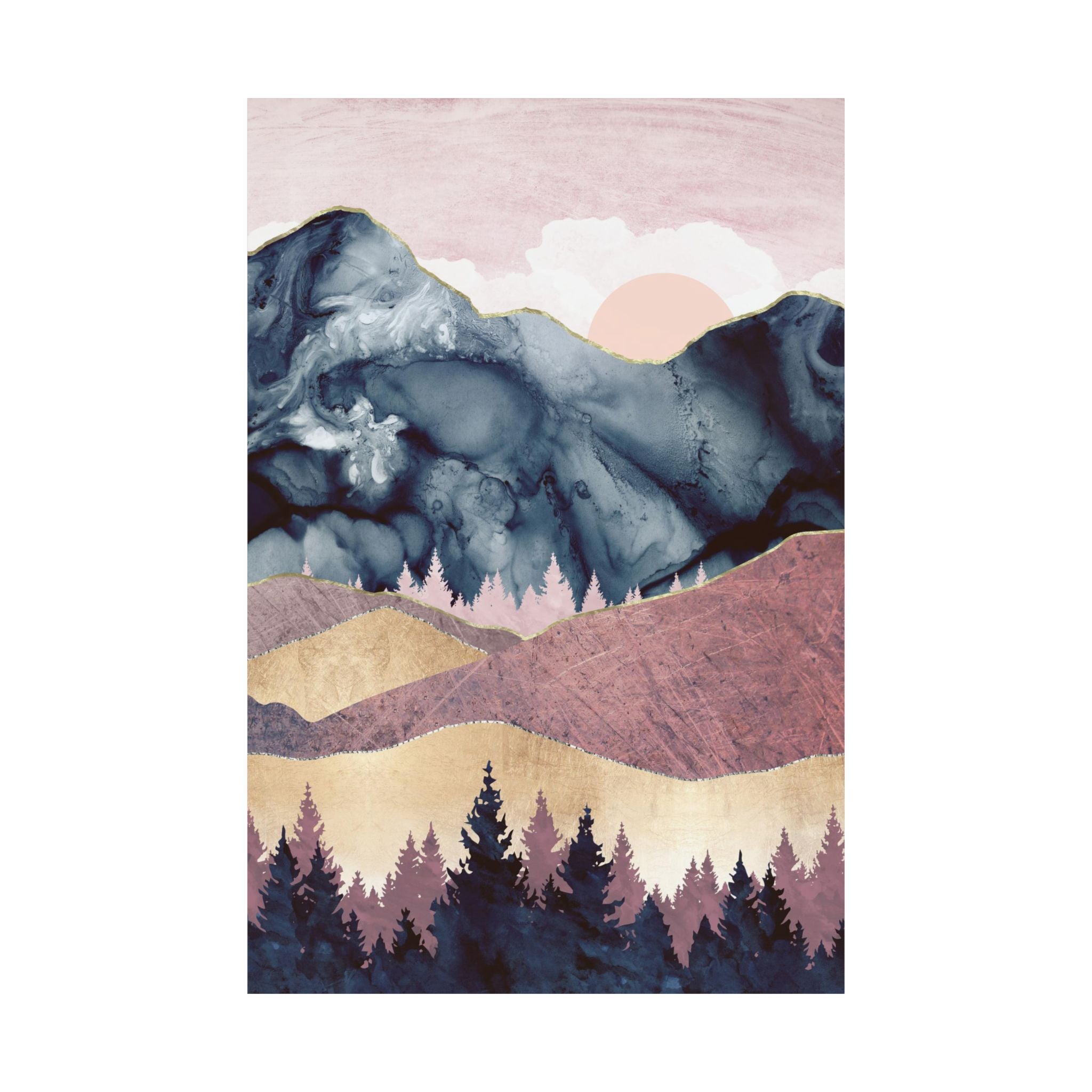 Mauve Vista - Poster Print - No Frame