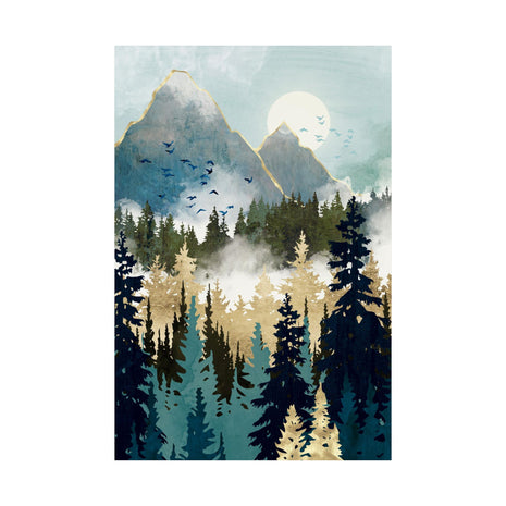 Misty Pines - Poster Print - No Frame