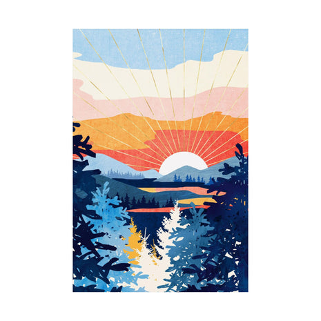 Sunset Lake - Poster Print - No Frame
