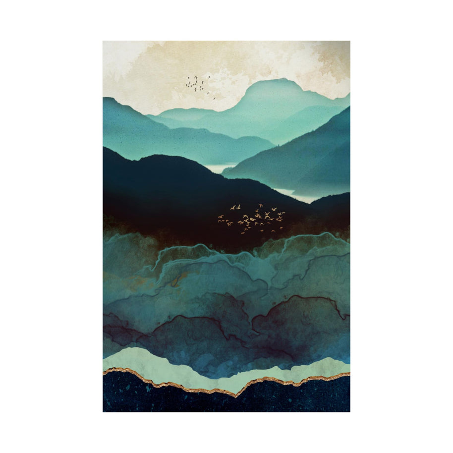 Indigo Mountains - Poster Print - No Frame
