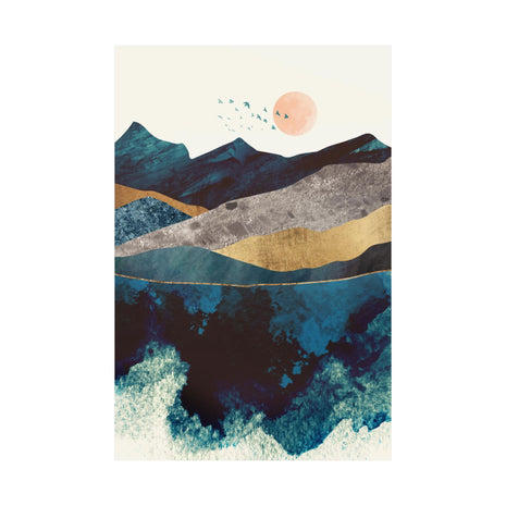 Blue Mountain Reflection - Poster Print - No Frame