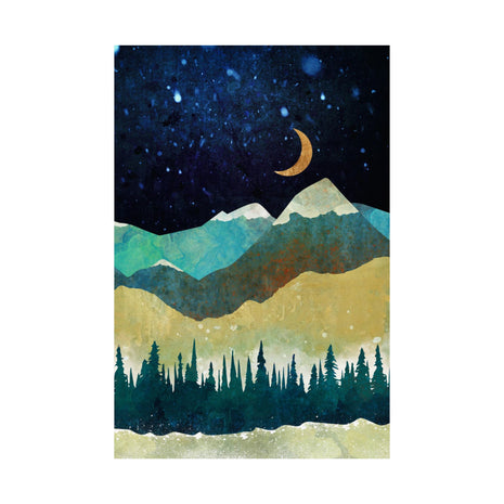 Snowy Night - Poster Print - No Frame