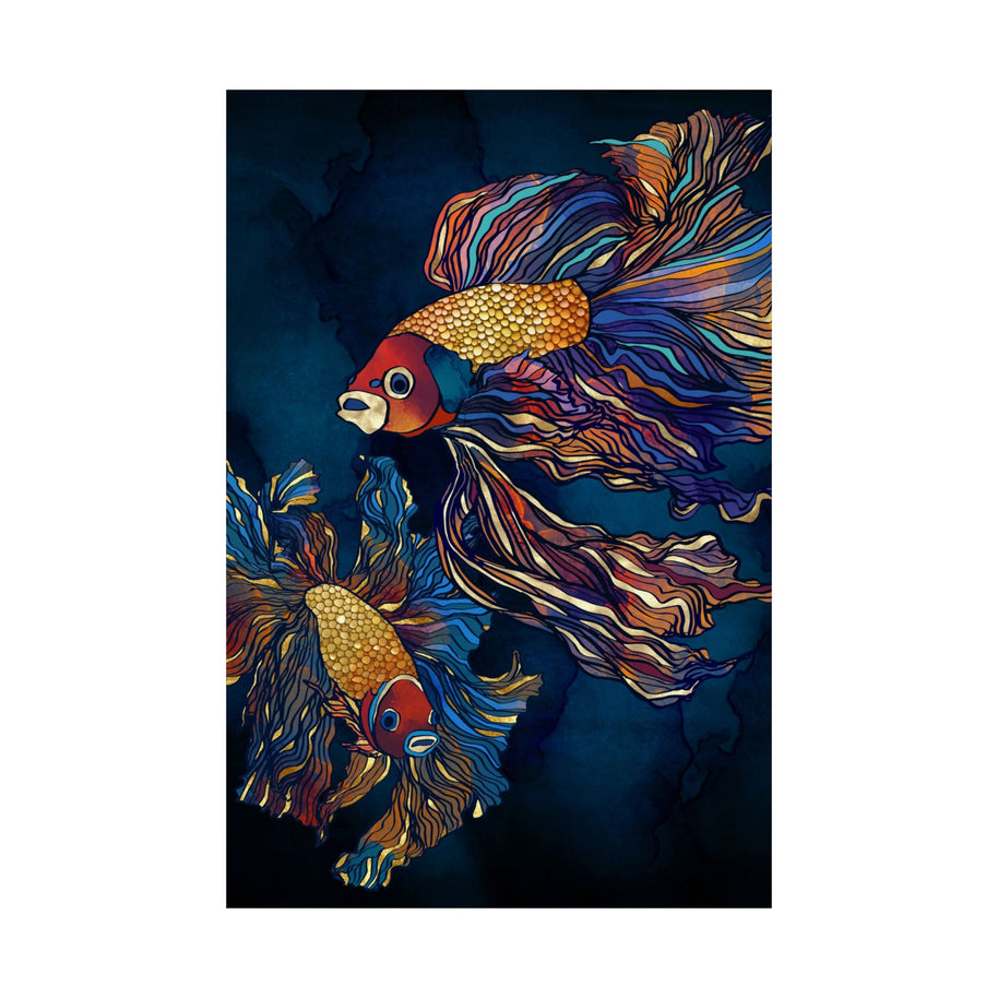 Metallic Betta Fish - Poster Print - No Frame