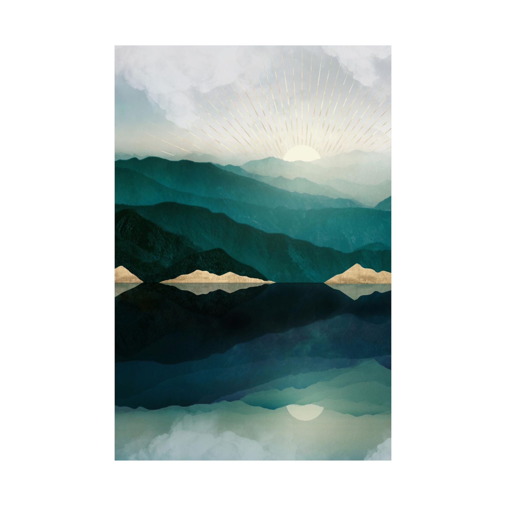 Waters Edge Reflection - Poster Print - No Frame
