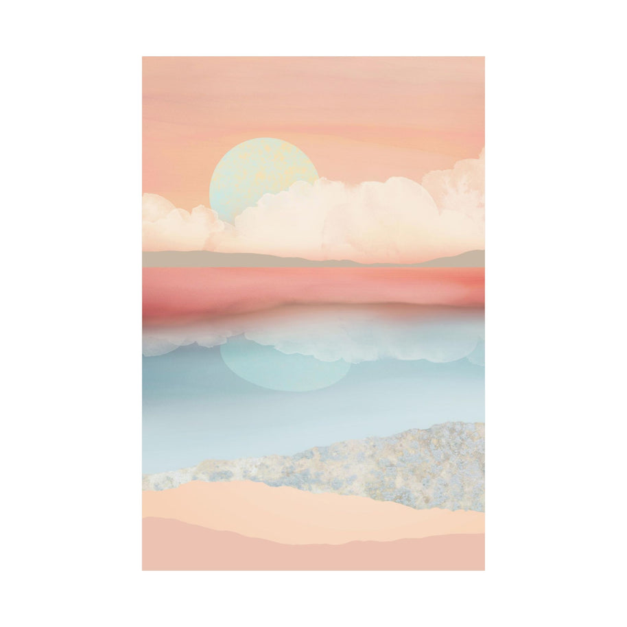 Mint Moon Beach - Poster Print - No Frame