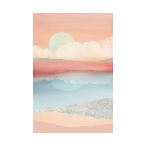 Mint Moon Beach - Poster Print - No Frame