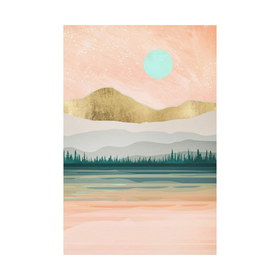 Spring Forest Lake - Poster Print - No Frame