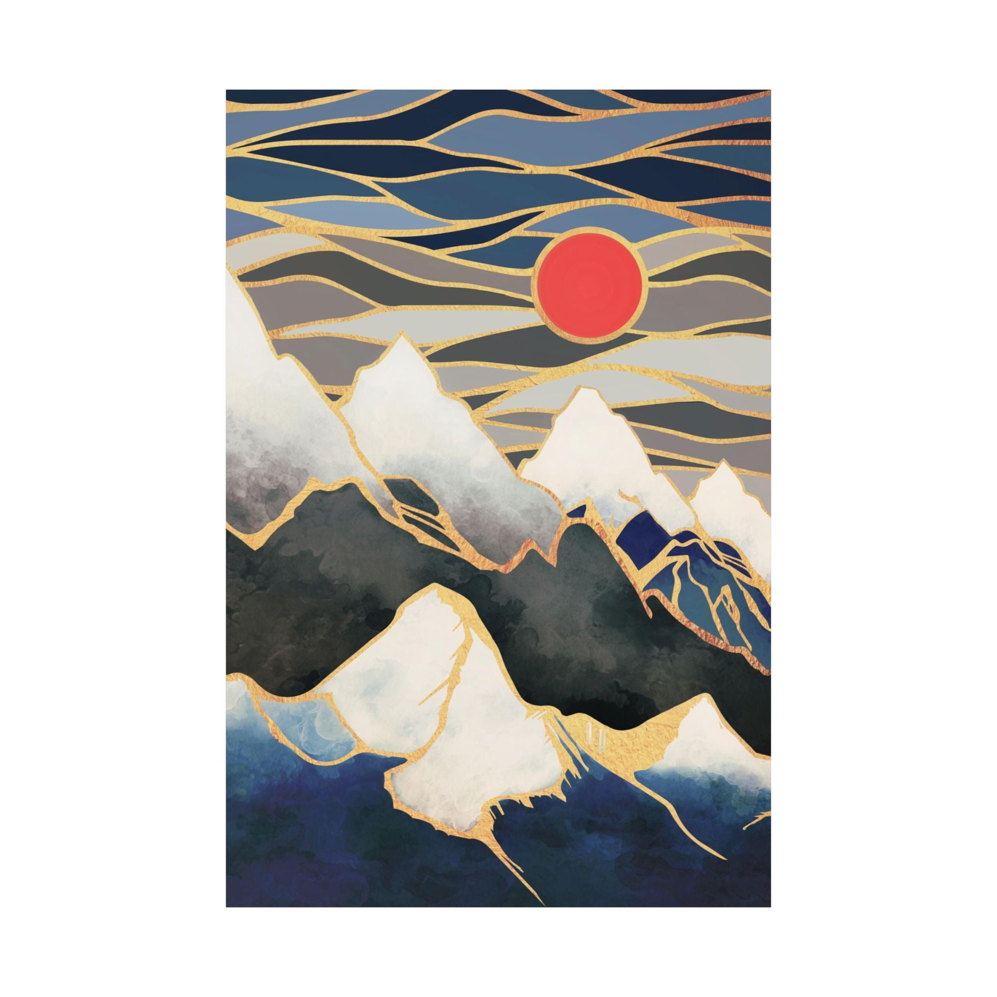 Ice Mountains - Poster Print - No Frame