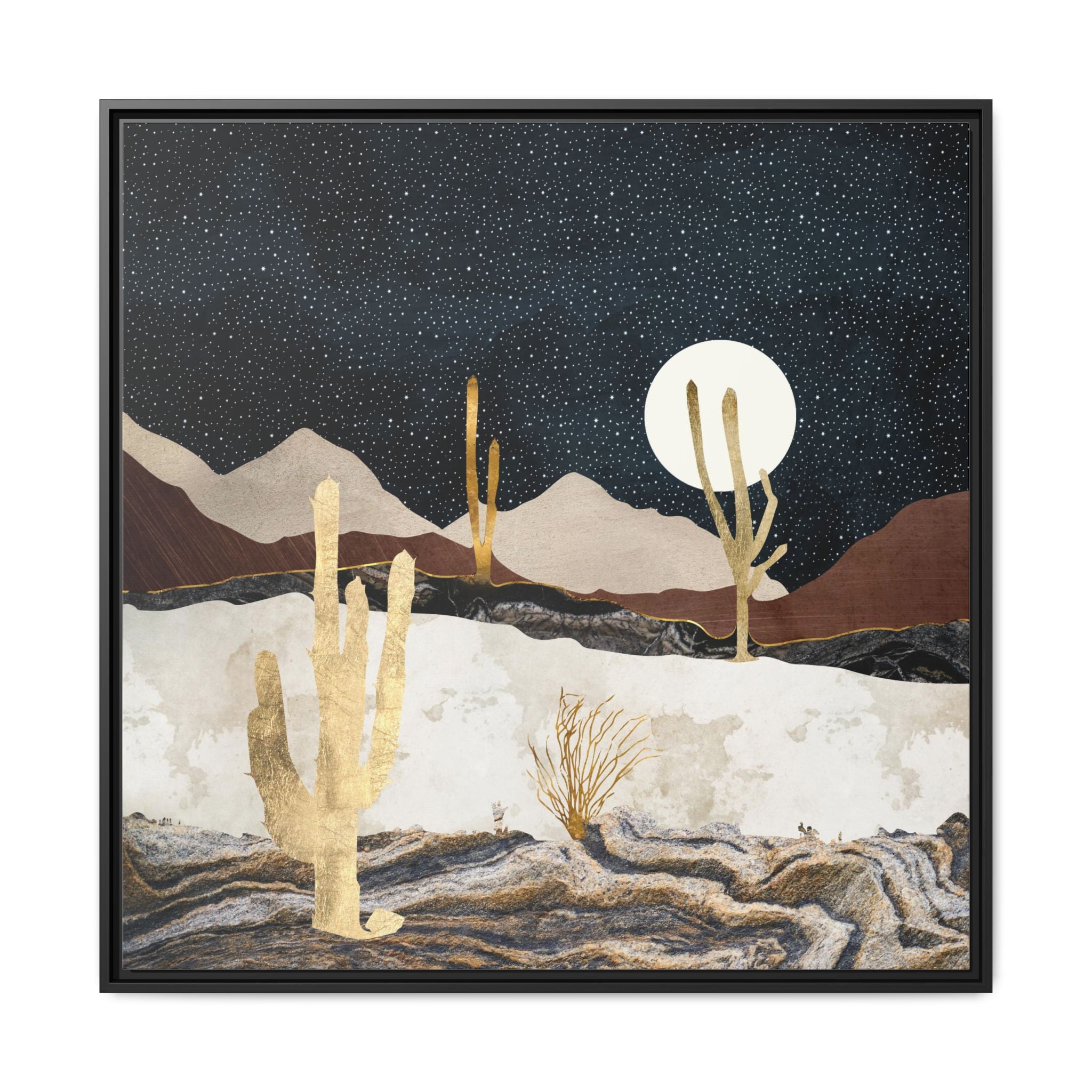 Desert View - Matte Canvas, Framed (Multi-color)