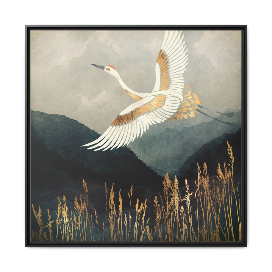 Elegant Flight - Matte Canvas, Framed (Multi-color)