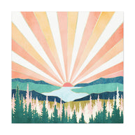 Summer Sunset Matte Canvas, Stretched, No Frame