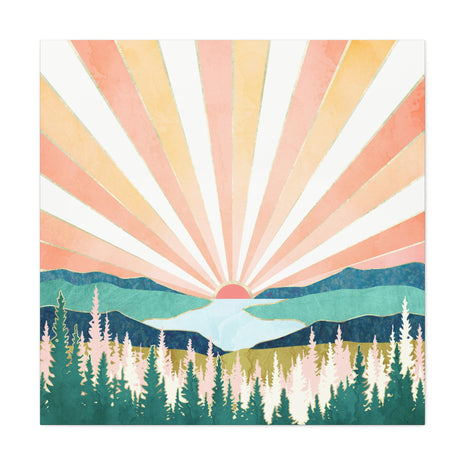 Summer Sunset Matte Canvas, Stretched, No Frame
