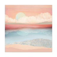 Mint Moon Beach Matte Canvas, Stretched, No Frame