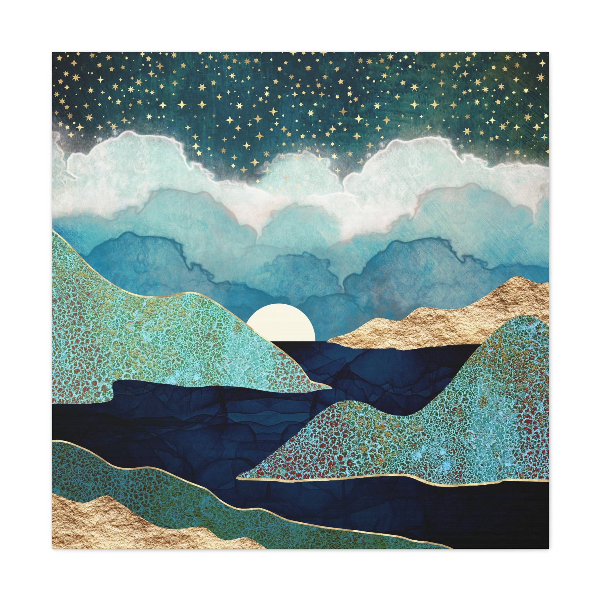 Ocean Clouds Matte Canvas, Stretched, No Frame