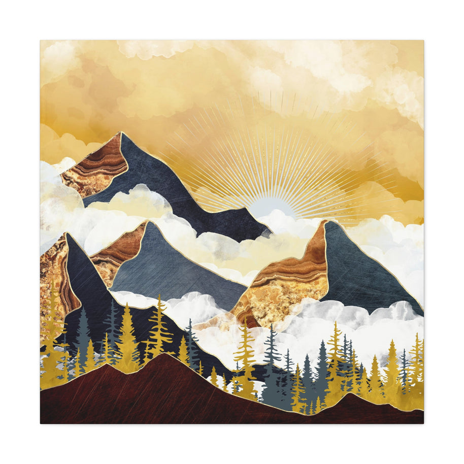 Misty Peaks Matte Canvas, Stretched, No Frame