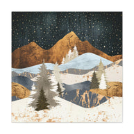 Winter Stars Matte Canvas, Stretched, No Frame