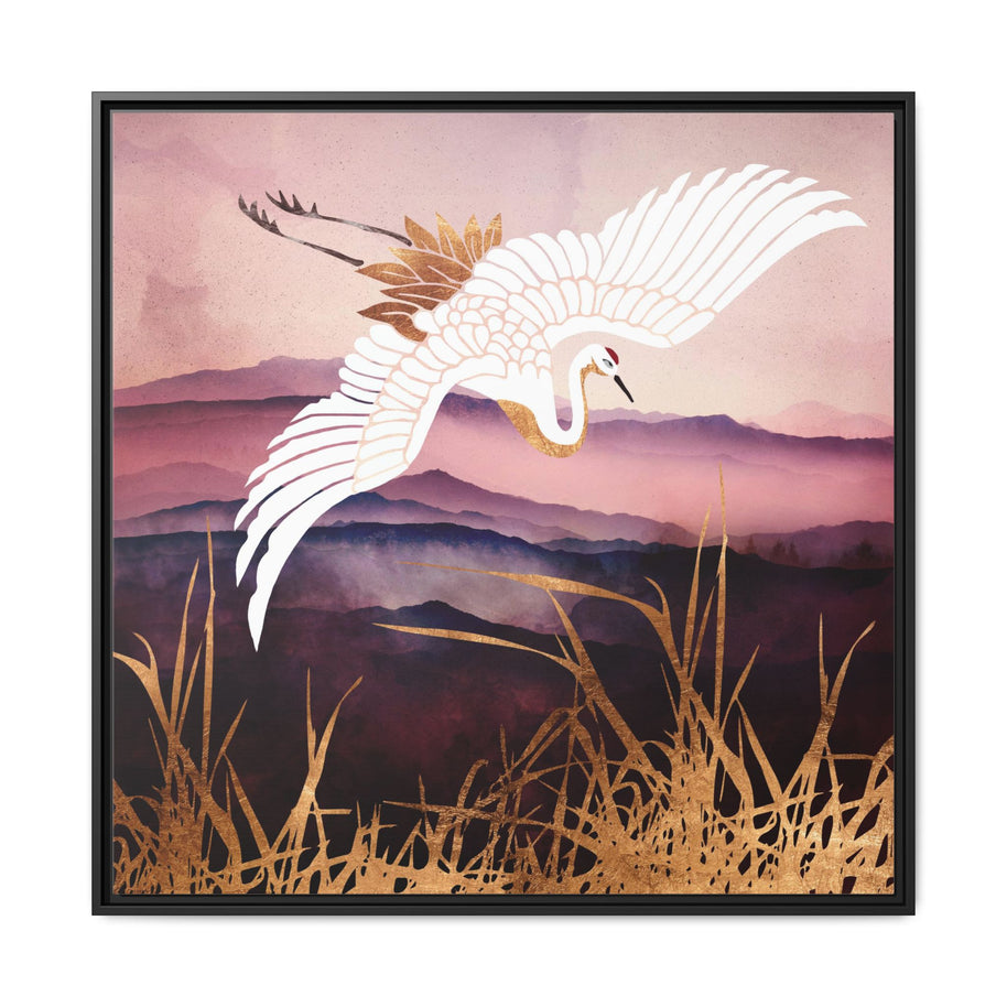 Elegant Flight III - Matte Canvas, Framed (Multi-color)