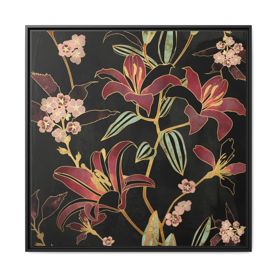 Lily - Matte Canvas, Framed (Multi-color)
