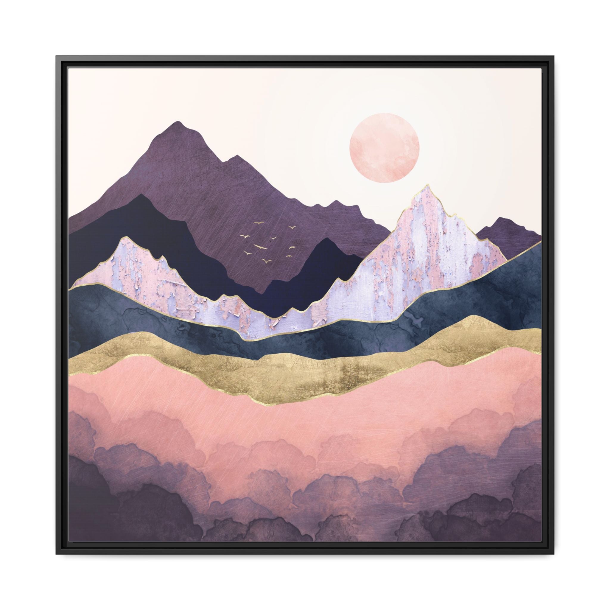 Mauve Mist - Matte Canvas, Framed (Multi-color)