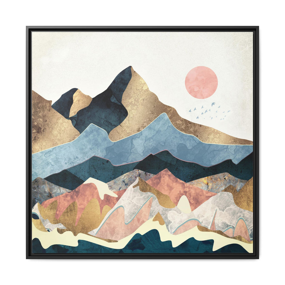 Golden Peaks - Matte Canvas, Framed (Multi-color)