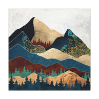 Malachite Mountains Matte Canvas, Stretched, No Frame