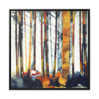 Autumn Hunt - Matte Canvas, Framed (Multi-color)