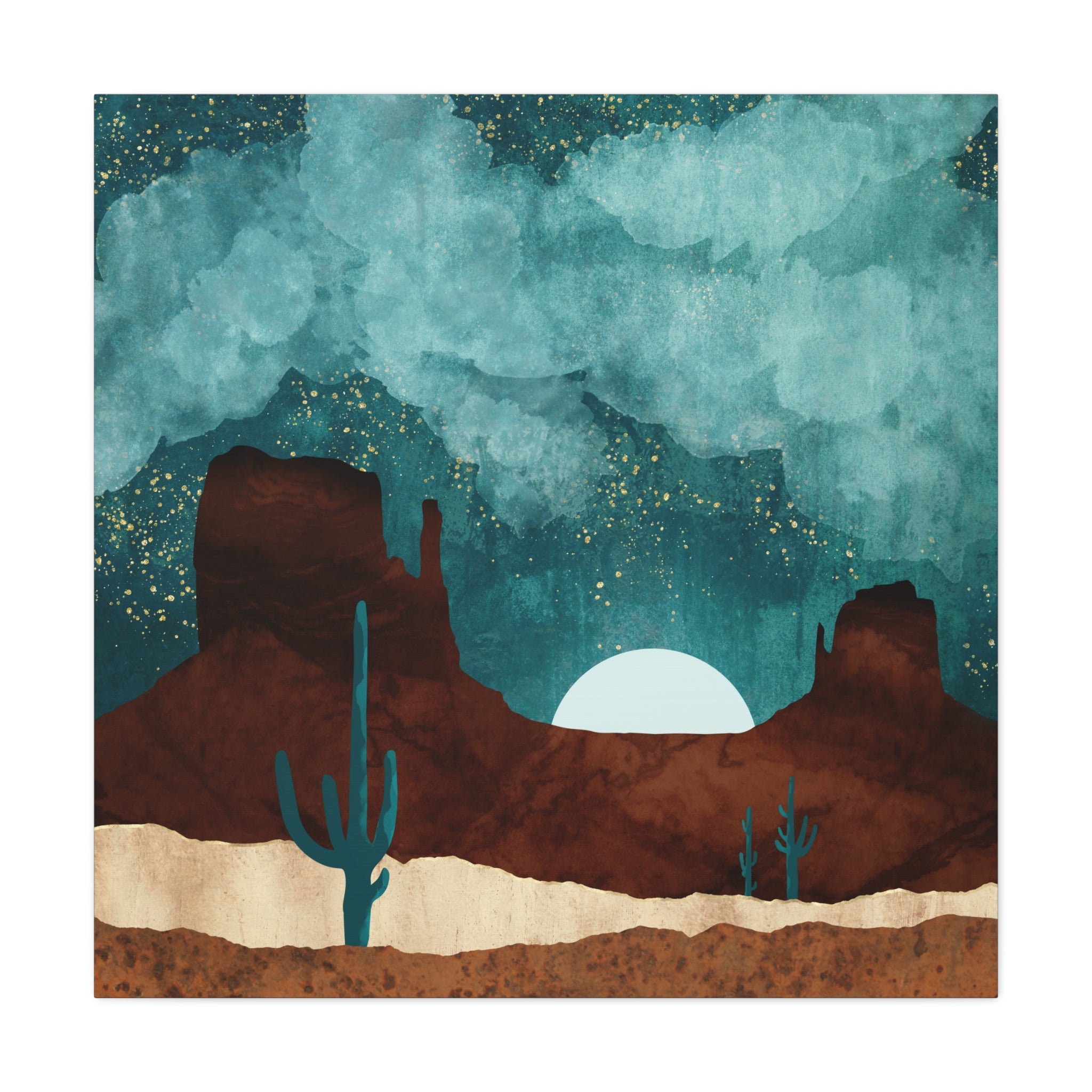 Desert Night Matte Canvas, Stretched, No Frame