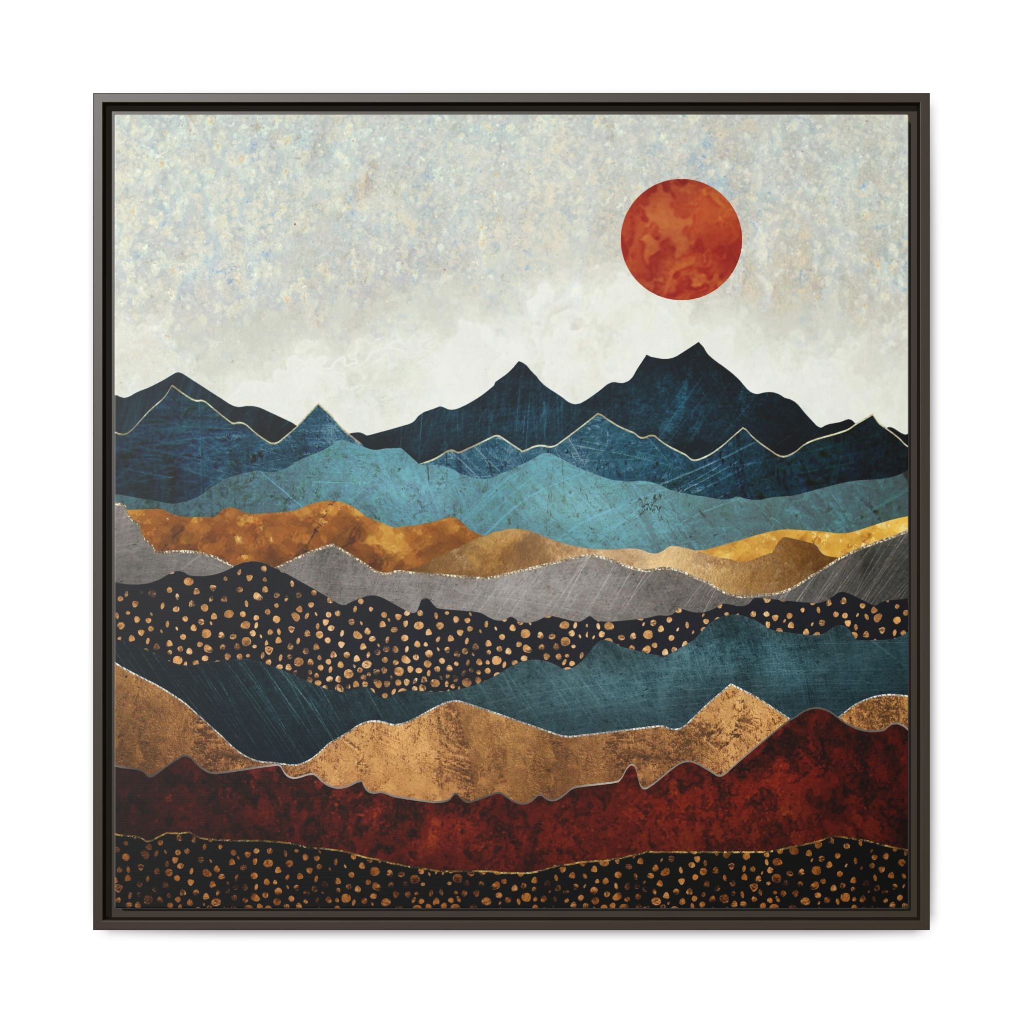 Amber Dusk - Matte Canvas, Framed (Multi-color)