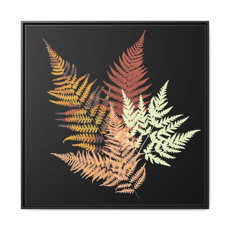 Autumn Fern - Matte Canvas, Framed (Multi-color)