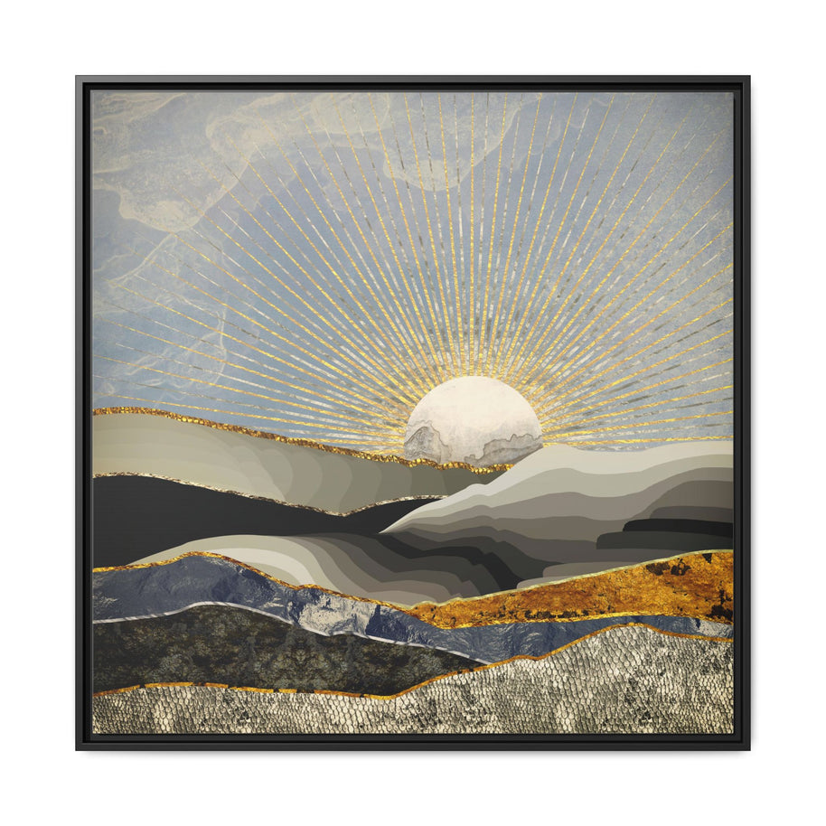 Morning Sun - Matte Canvas, Framed (Multi-color)