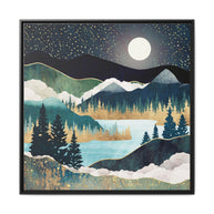 Star Lake - Matte Canvas, Framed (Multi-color)