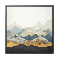 Distant Peaks - Matte Canvas, Framed (Multi-color)