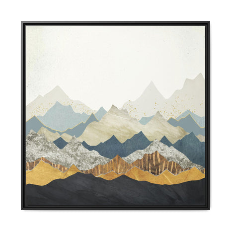 Distant Peaks - Matte Canvas, Framed (Multi-color)