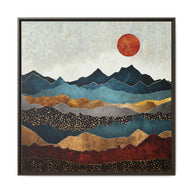 Amber Dusk - Matte Canvas, Framed (Multi-color)