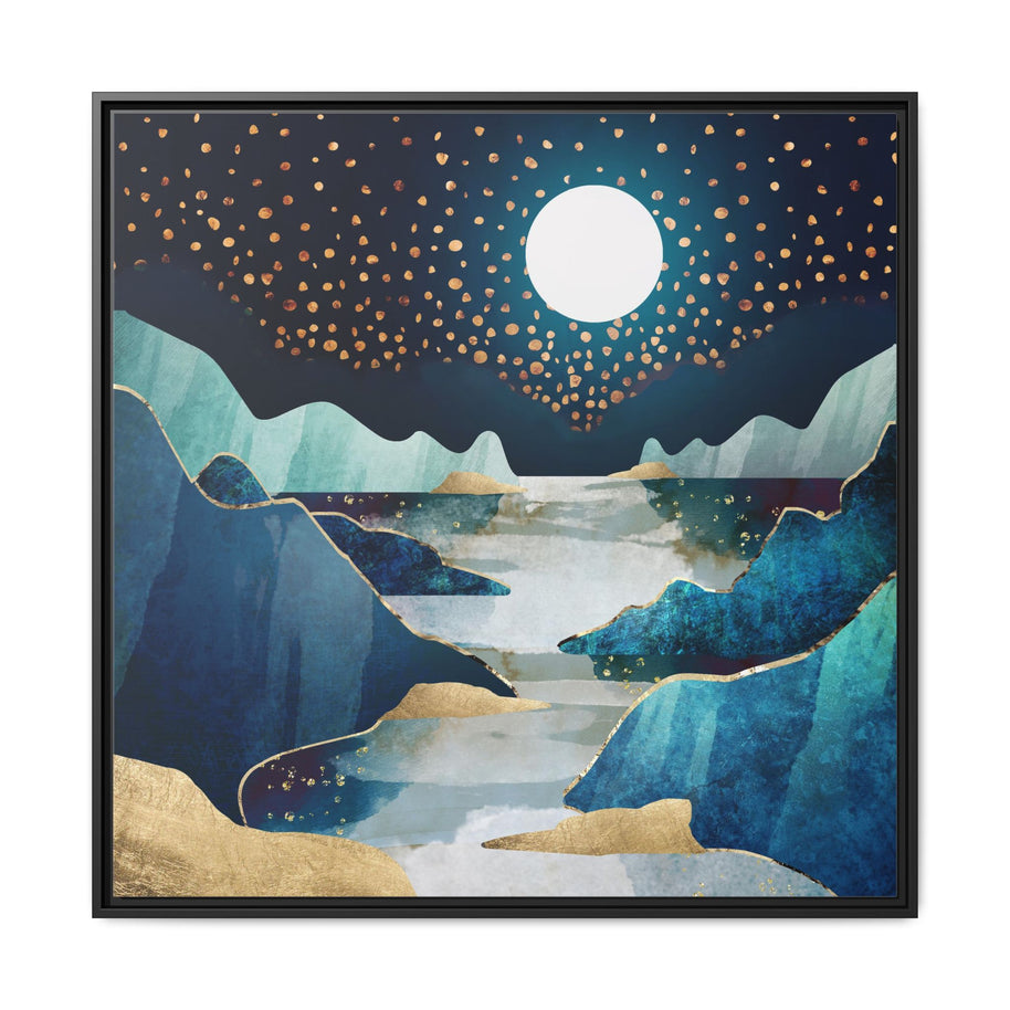 Moon Glow - Matte Canvas, Framed (Multi-color)