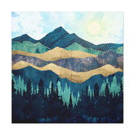 Blue Forest Matte Canvas, Stretched, No Frame