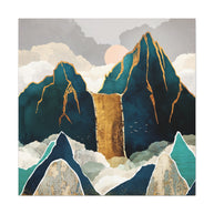 Golden Waterfall Matte Canvas, Stretched, No Frame