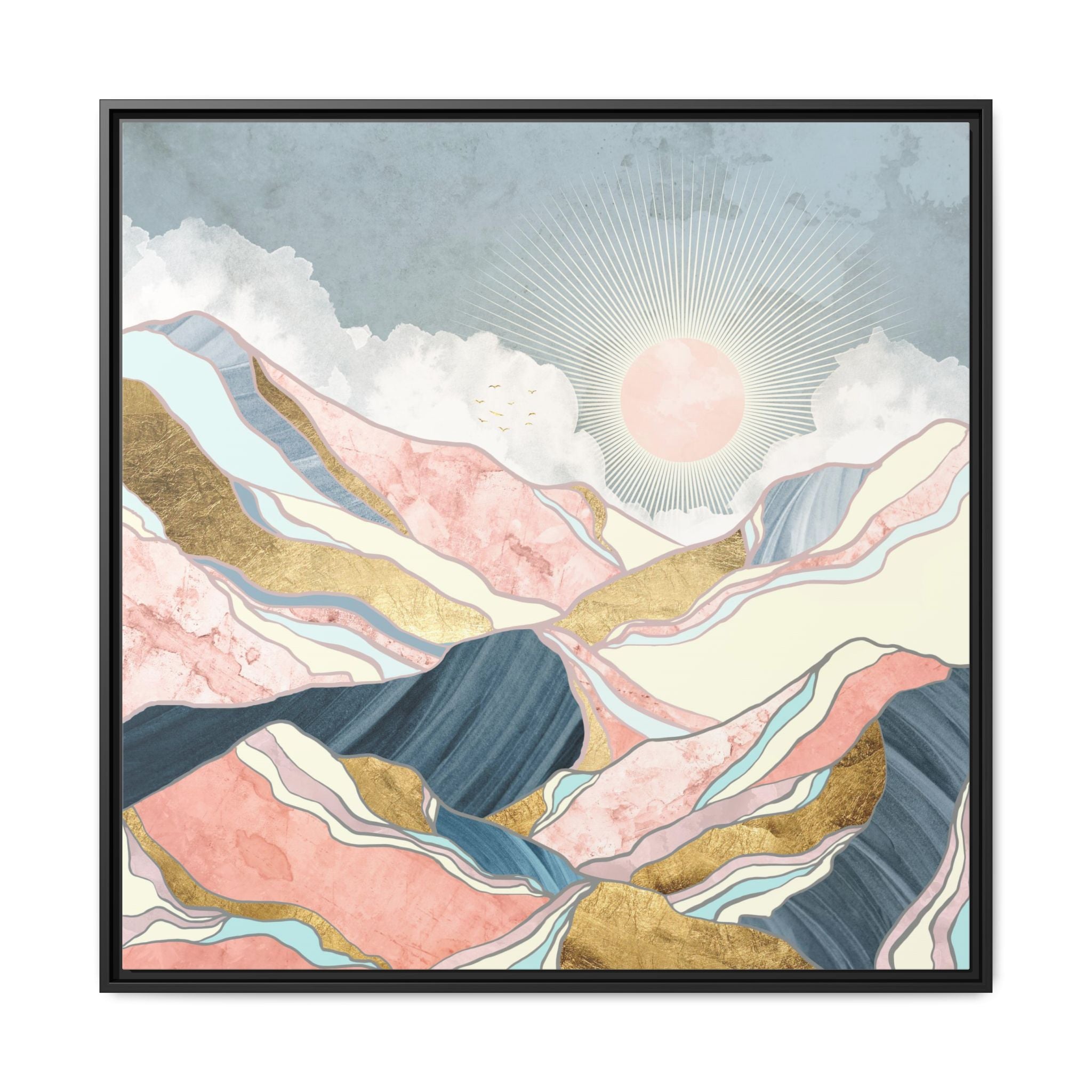 Spring Morning - Matte Canvas, Framed (Multi-color)